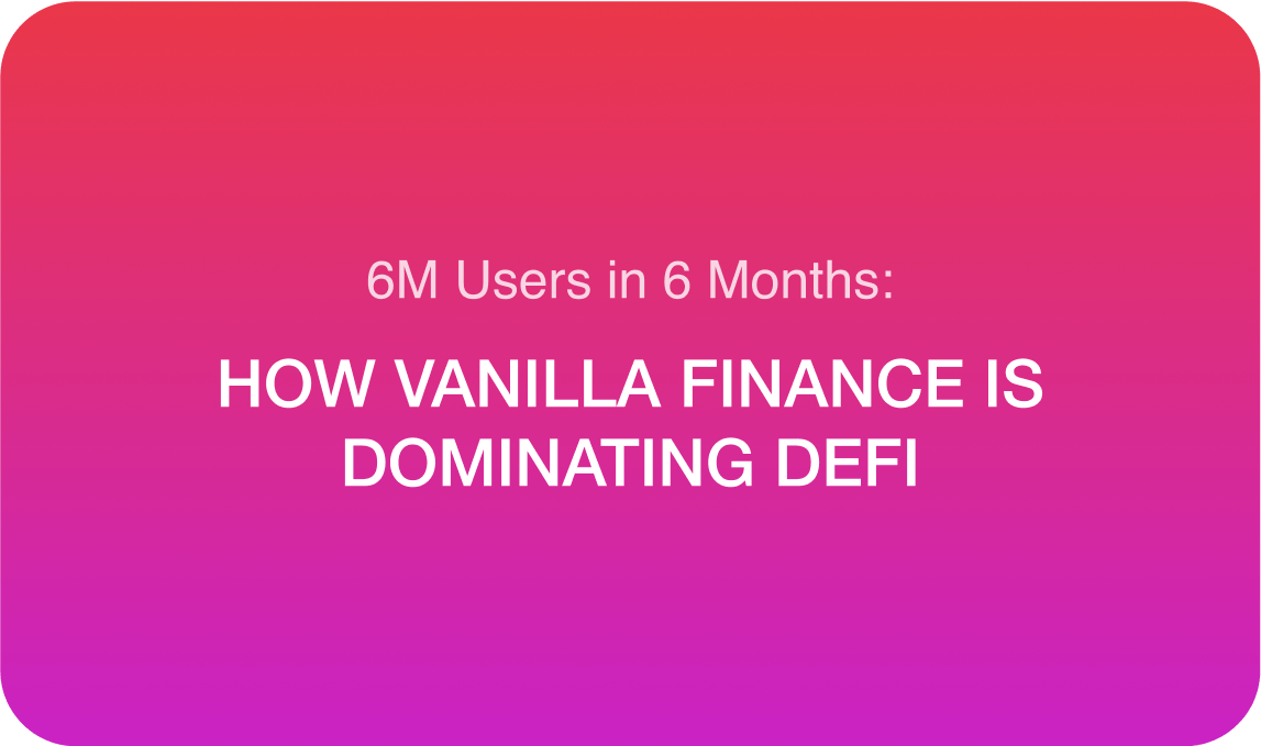 Vanilla Finance is reshaping DeFi—bringing Web2 efficiency to Web3, pioneering meme coin shorting
